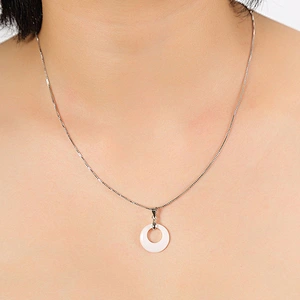 2019 Fashion jewelry black and white ceramic pendant necklace