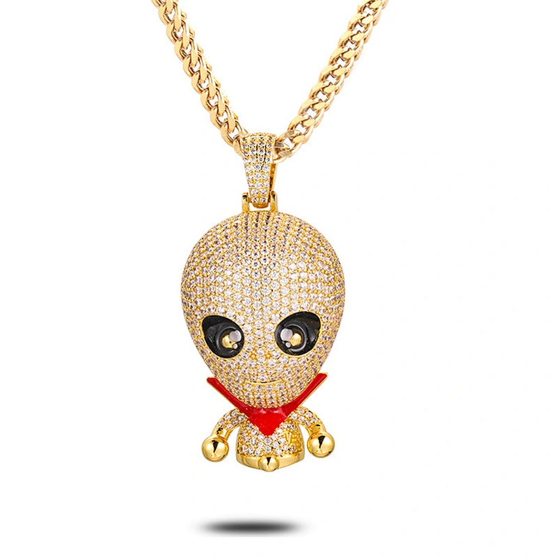 Custom Urban Jewelry Paved Zircon Pendant Hip Hop Rap