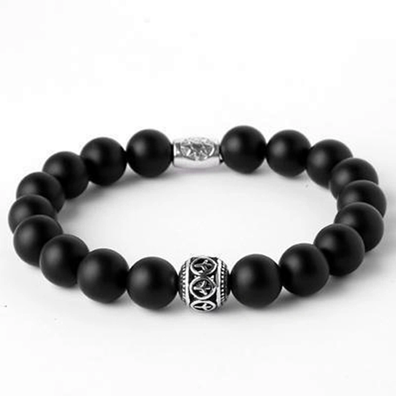 European Style Italian Matte Agate Bead Bracelet