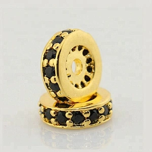 Missjewelry Engrave Logo 14k Gold Beads for Jewelry Making