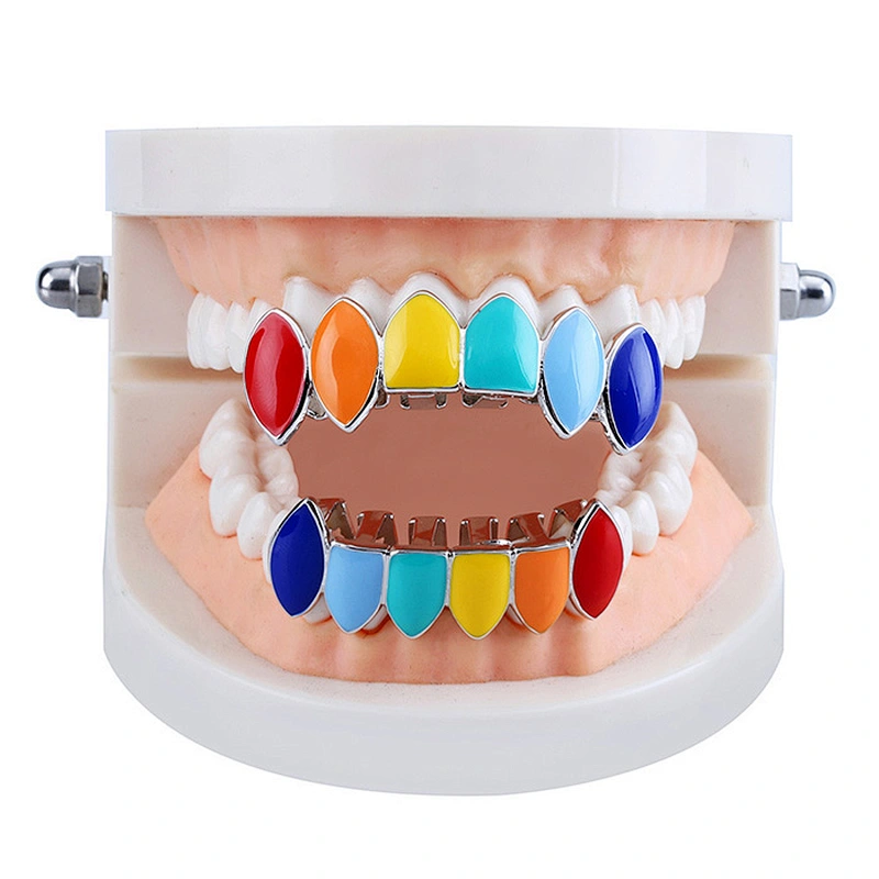 Missjewelry Customized Top and Bottom Teeth Grillz Hip Hop Gold Body Jewelry