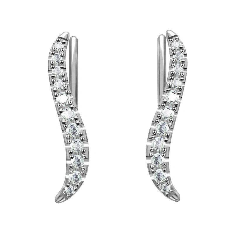 Miss Jewelry 2018 Micro Pave Jewelry Wholesale 925 Sterling Silver Earrings