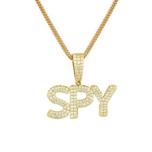 Missjewelry High Quality Cheap New Design Custom Name Pendant Hip Hop Diamond Clasp Gold Jewelry