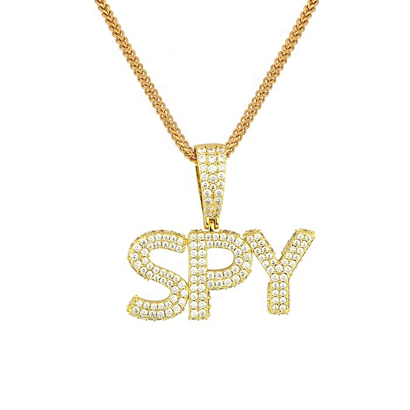 Missjewelry High Quality Cheap New Design Custom Name Pendant Hip Hop Diamond Clasp Gold Jewelry