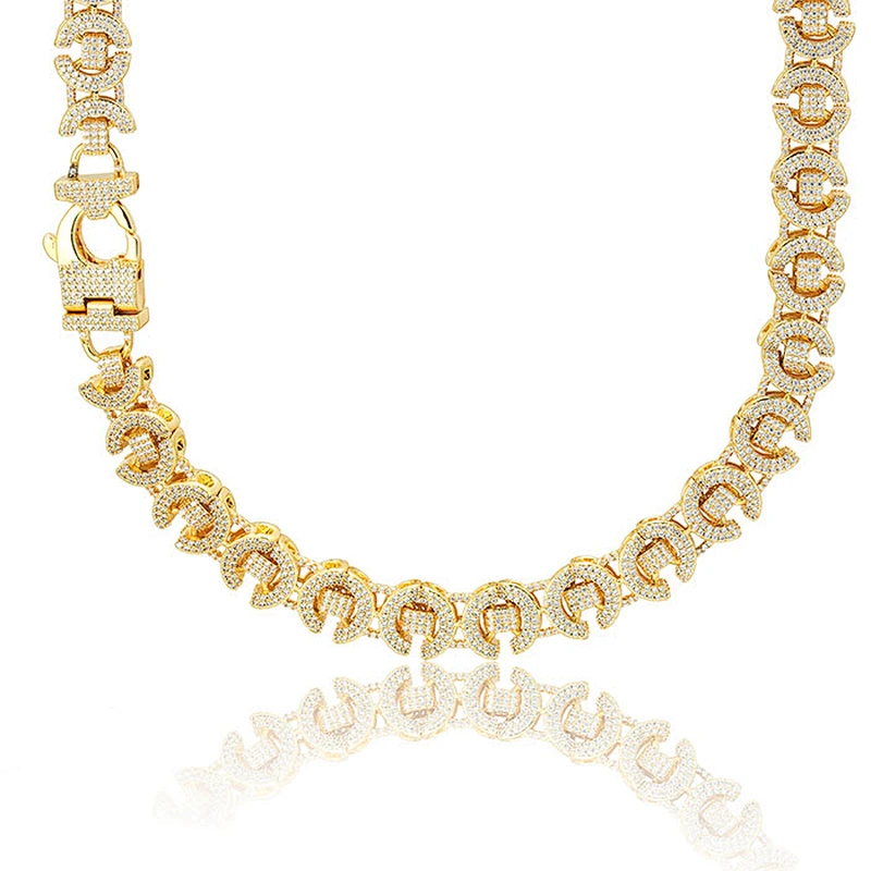 Missjewelry Hip Hop Big Heavy Iced Out Dubai New 18K Italian Gold Neck Chain Designs for Men