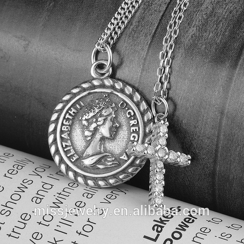 Miss Jewelry Micro Zircon Ankh Cross Pendant Jewelry