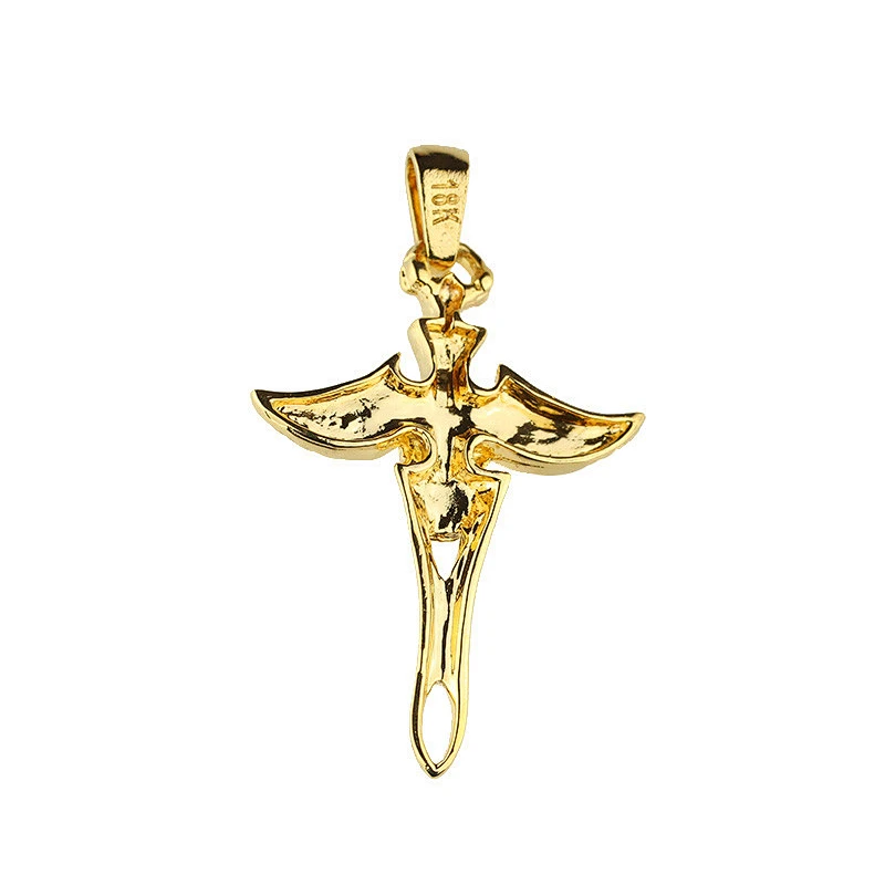 Unique broad Sword Pendant Wholesale Silver Necklace Eagle Wing Pendant