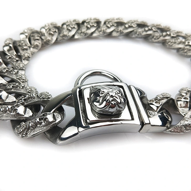 Wholesale Luxury Gold Chain Military Dog Collars
