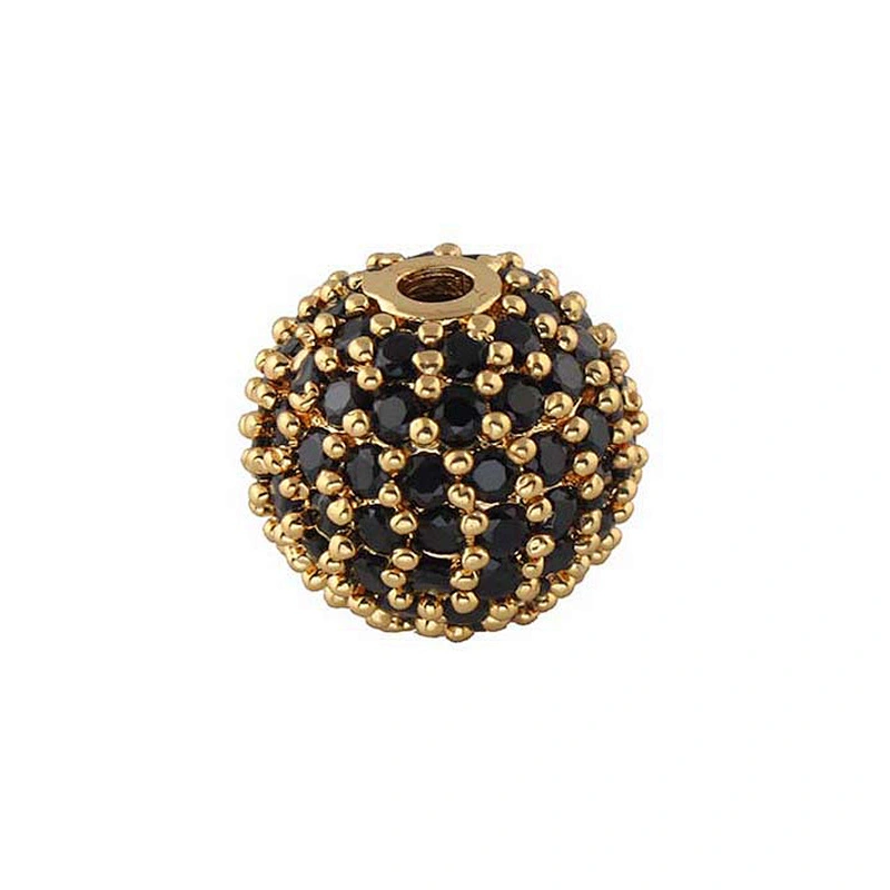 Missjewelry ball bead CZ micro pave beads designs