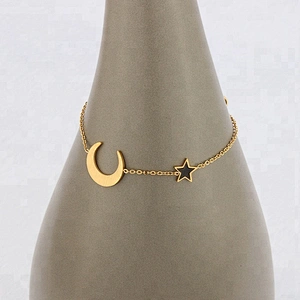 Miss Jewelry Cheap Stainless Steel Star Drop Gold Clasp Bracelet Jewelry Design for Girls