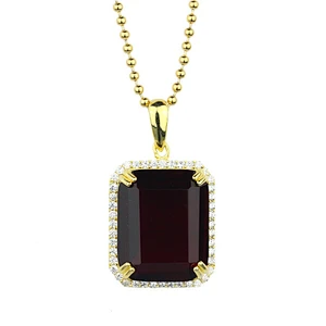 Jewelry Stone Sterling Silver Gemstone Pendant Natural