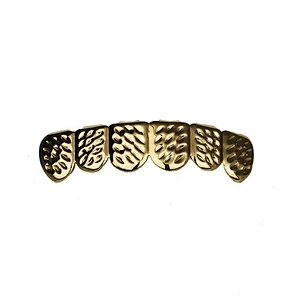 Miss Jewelry wholesale hip hop men's 18k gold teeth grillz, free size grillz teeth