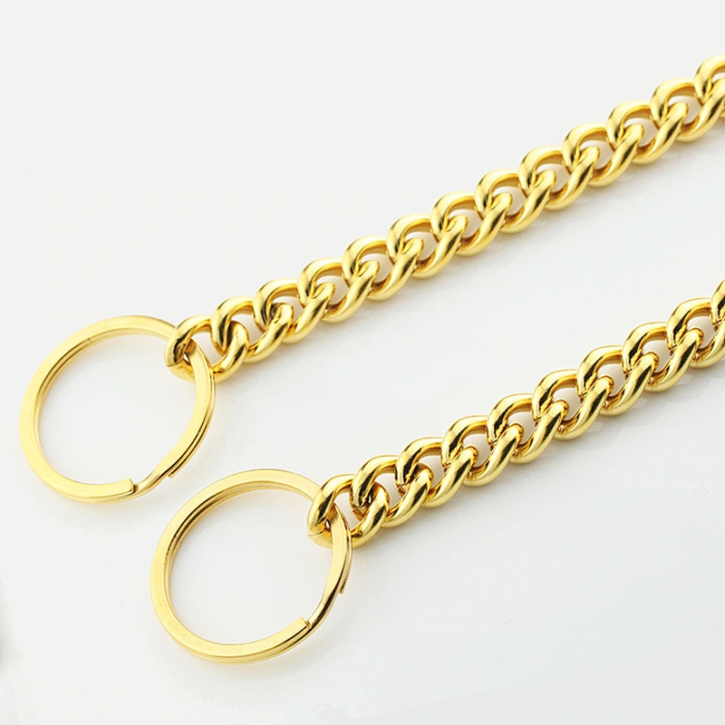 Wholesale Custom Private Label Stainless Steel Gold Chain Link Dog Collars