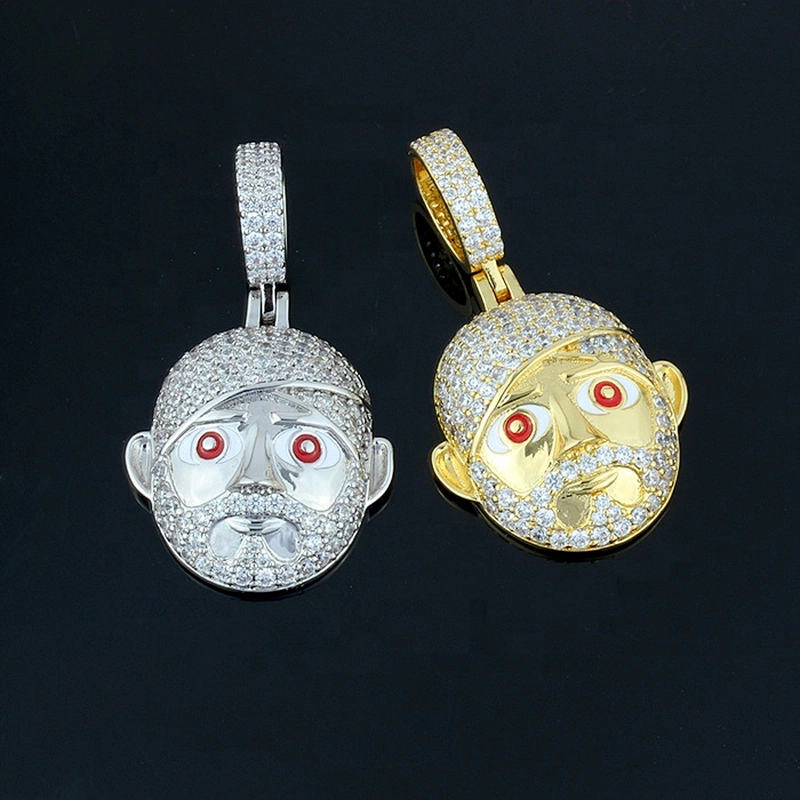 Missjewelry Factory Director Supplier High Quality Fashion Mens Silver CZ Gold Necklace Pendant Hip Hop Jewelry