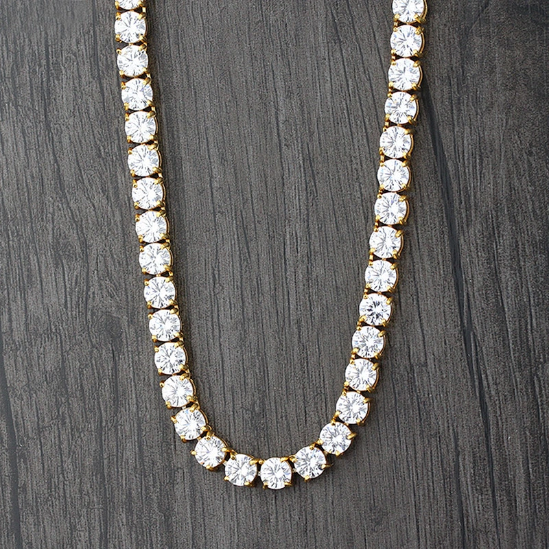 Missjewelry CZ Micro Pave Jewelry Fashion Stainless Steel Necklace