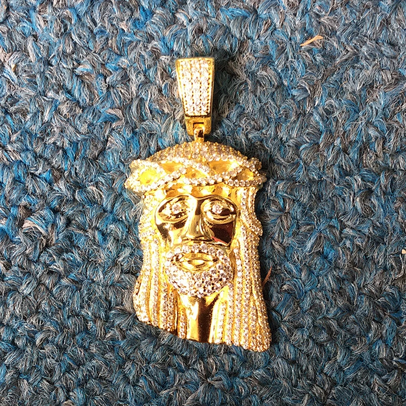 Micro Pave Round Big Iced Out Pendant CZ