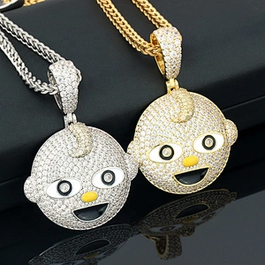 Missjewelry High Quality New Design Hip Hop Iced Out Customize Pendant Gold 18k Hip Hop Jewelry