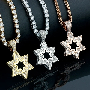 Missjewelry Hip Hop Fashion Silver Drop Star Pendant Wholesale Hip Hop Jewelry