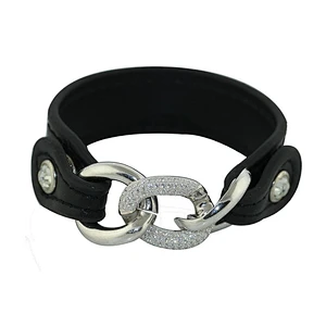 18k Gold Stingray Bracelet Leather