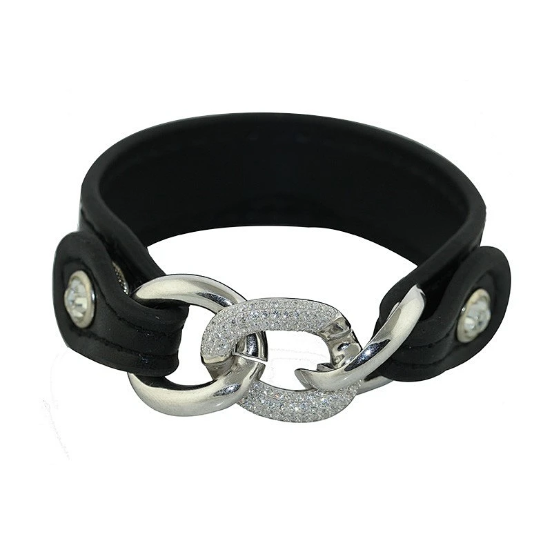 18k Gold Stingray Bracelet Leather
