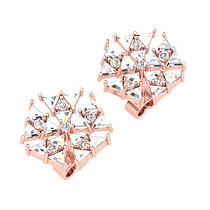 Miss Jewelry High Quality Cheap 925 Sterling Silver Cubic Zirconia Stud Earrings for Women Jewelry