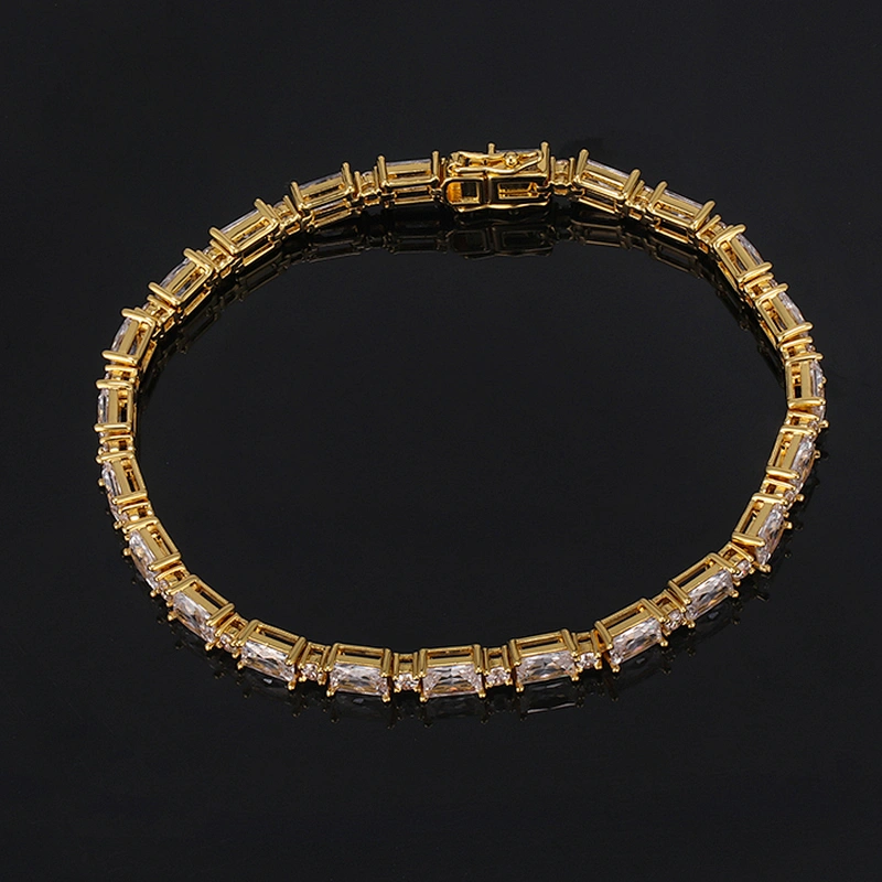 Missjewelry Hip Hop Gold Iced Tennis  Chain Bracelet