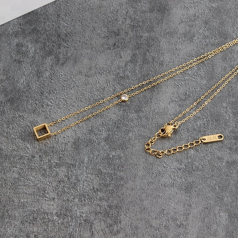 Miss Jewelry 316 Stainless Steel Necklace 14k Gold Plated Chain Silver Jewelry 925 Sterling Necklace for Women