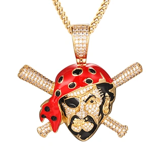 Missjewelry Hip Hop Jewelry  Quality CZ AAA  Pirate Name Pendant