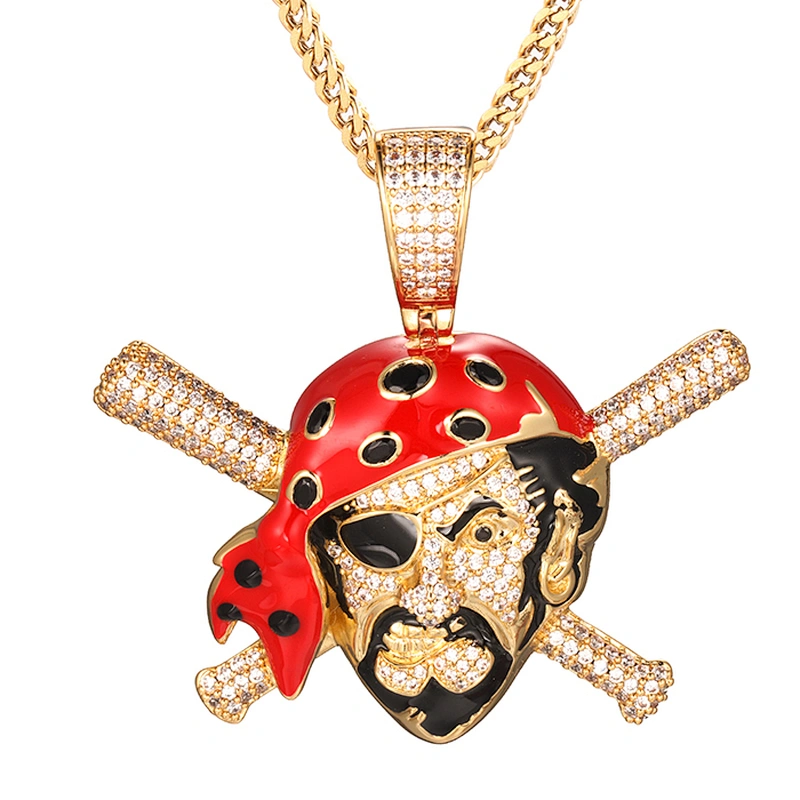 Missjewelry Hip Hop Jewelry  Quality CZ AAA  Pirate Name Pendant