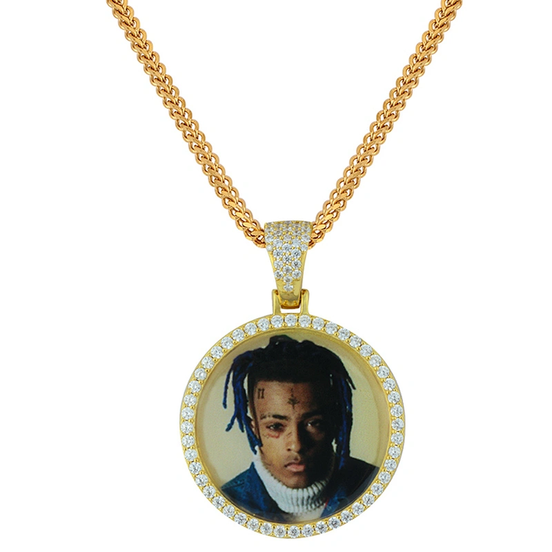 Miss Jewelry Fashion New Design Custom Celebrity CZ Picture Photo Pendant