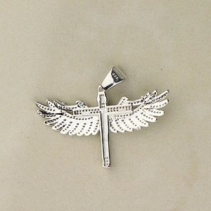 Custom cz hip hop jewelry ice out 925 silver Jesus pendant