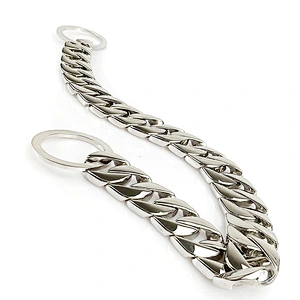 Wholesale Stainless Steel Gold Plated Dog Training Collar