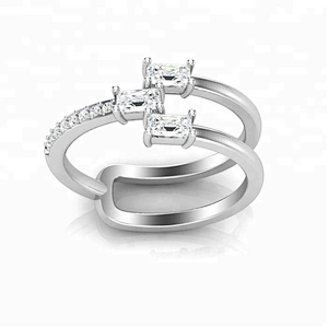 Miss Jeweley Fashion New Design 14k Gold Plated Finger Ring Jewelry for Girls