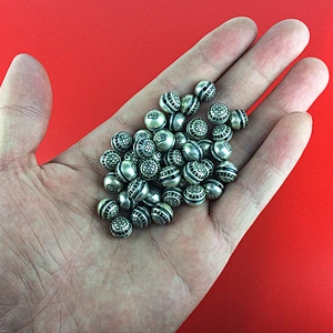 Custom 925 Sterling Silver Round Bracelet Beads, Custom Logo Beads MJCC046