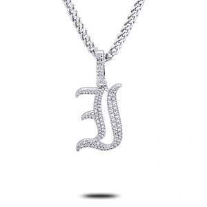Missjewelry Fashion Bling Jewelry 925 Sterling Silver Hip Hop Pendant