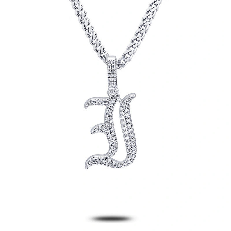 Missjewelry Fashion Bling Jewelry 925 Sterling Silver Hip Hop Pendant