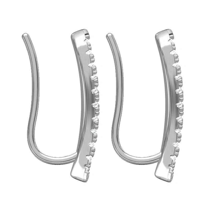 Miss Jewelry 2018 Micro Pave Jewelry Wholesale 925 Sterling Silver Earrings