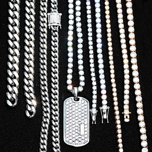 Missjewelry CZ Custom Hip Hip Diamond Dog Tag Mens Pendant
