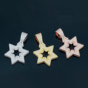 Missjewelry Hip Hop Fashion Silver Drop Star Pendant Wholesale Hip Hop Jewelry