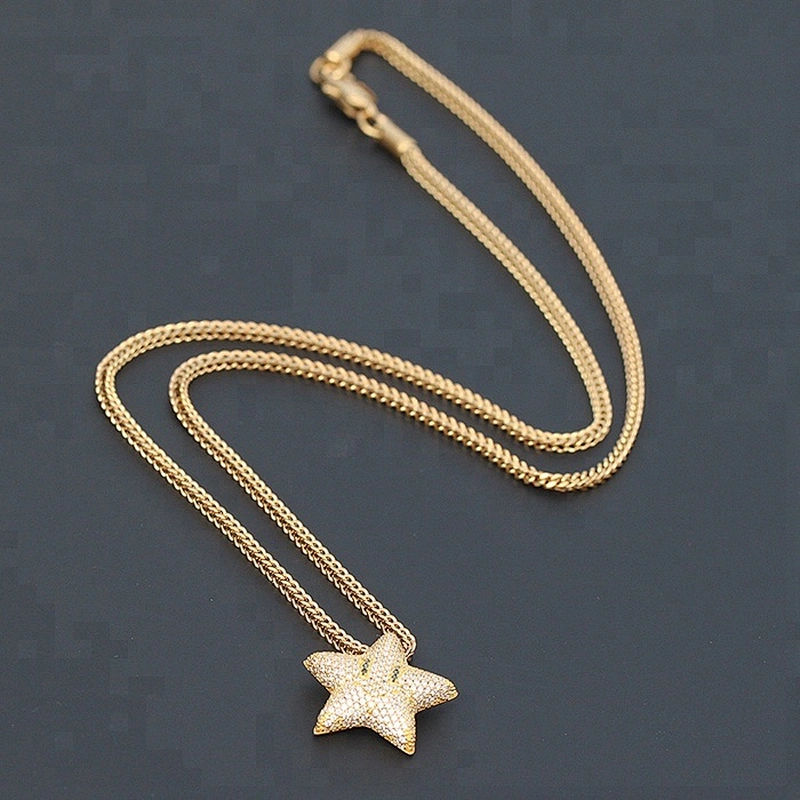 Miss Jewelry Charm Jewelry Arrow Gold Star Pendant Necklace