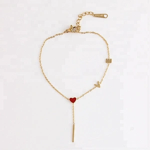 Wholesale Adjustable Gold Plated Charm Bracelet for Women