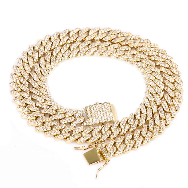 Missjewelry Hip Hop Men Urban Jewelry 12mm Iced Out Cuban Link Chain for Men