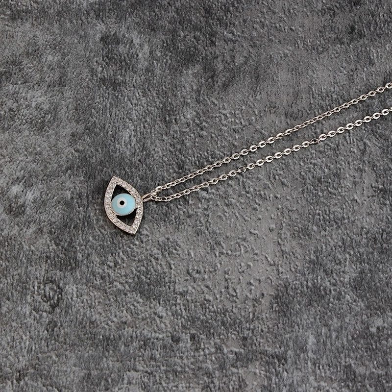 Miss Jewelry Hot Sale Cheap Jewelry Silver Devil Eye Pendant for Girls