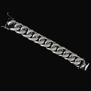 Miss Jewelry Hip Hop Style Golden Jewelry 18k Gold Plated Bracelet with Clasp