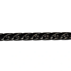 4mm black gold plated metal chain dog harness