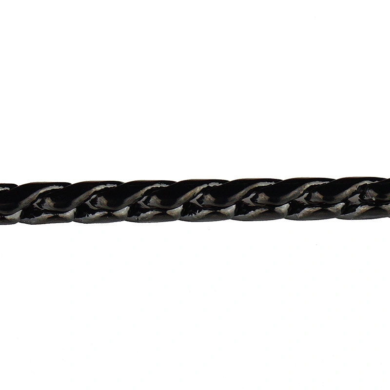 4mm black gold plated metal chain dog harness