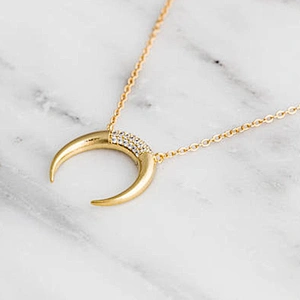 Miss Jewelry Wholesale 925 Sterling Silver Jewelry Moon Charm Necklace China