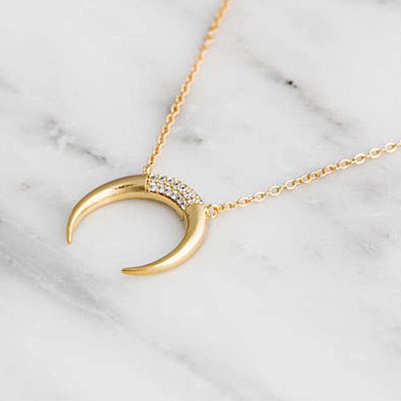 Miss Jewelry Wholesale 925 Sterling Silver Jewelry Moon Charm Necklace China