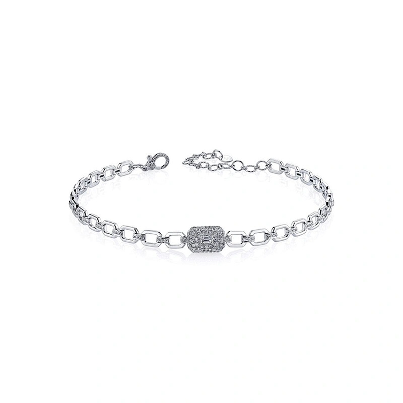 Missjewelry Fashion 925 Sterling Silver Jewellery Choker, Ladies CZ Diamond Necklace Jewelry Sets Women