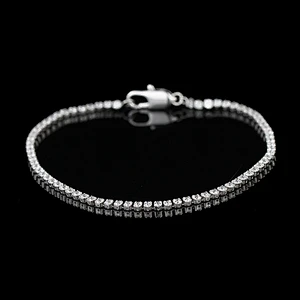 Miss Jewelry white gold plated 925 silver cz bracelet design for girls bracelet hand